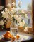 Paint By Number Floral Kit for Adults Beginners – DIY Acrylic Flower Canvas Painting Set for Home Wall Art Decor, 16x20 Inch (Without Frame)